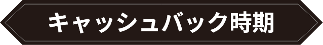 キャッシュバック時期